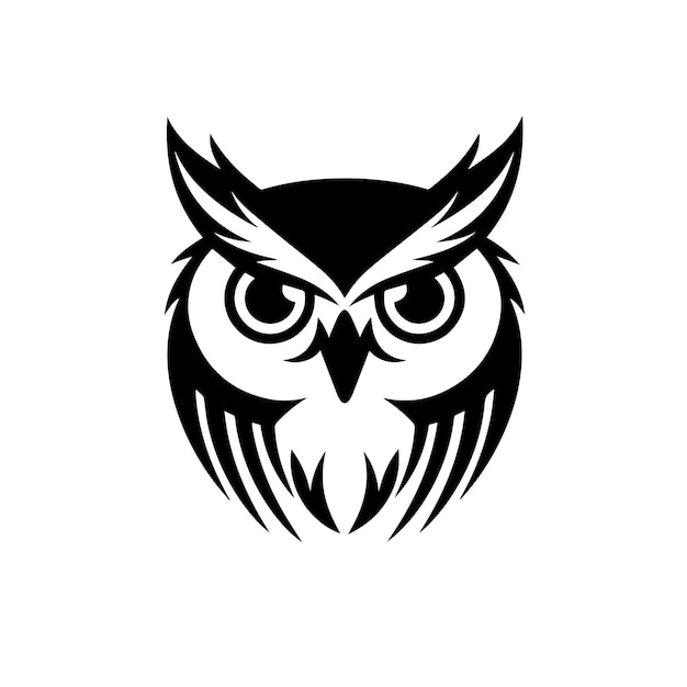 owl logo icon cute animal vector