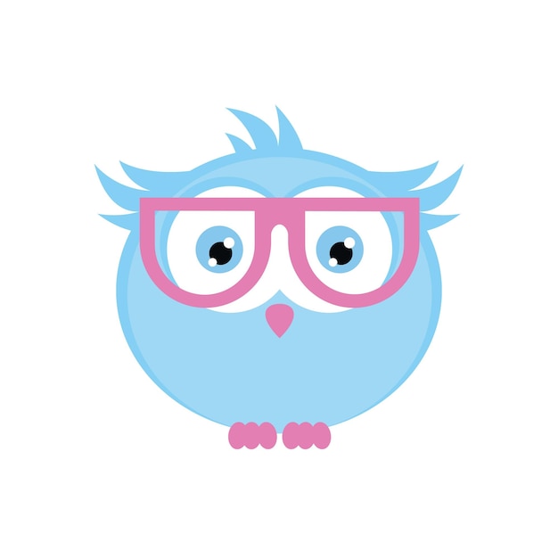 Owl Logo Icon Education Design . Owl Geek Logo Template Illustration Design.