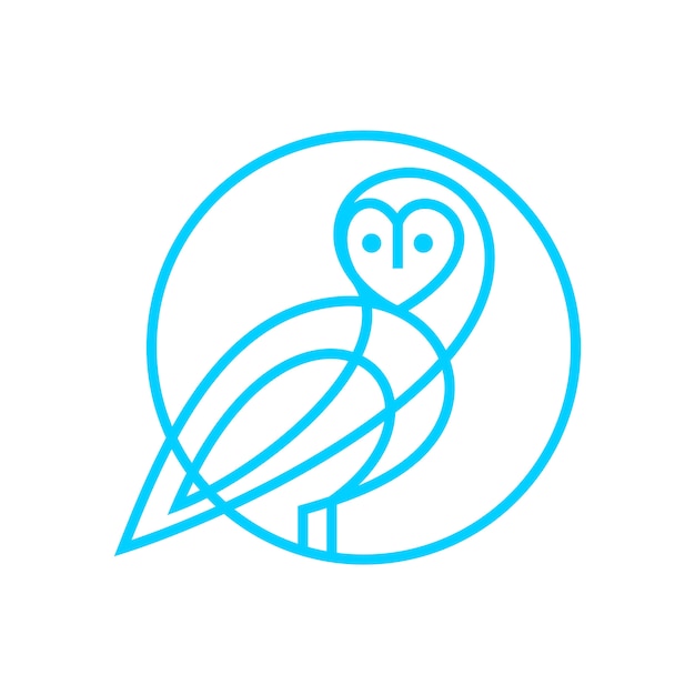 Owl Logo Stock afbeeldingen