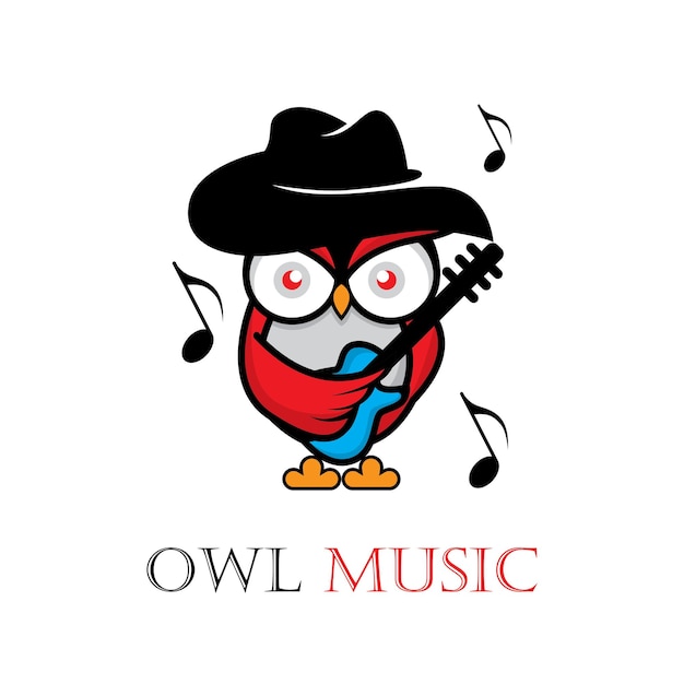 Owl logo template illustration design