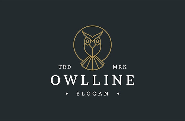 Owl logo template vector illustration design