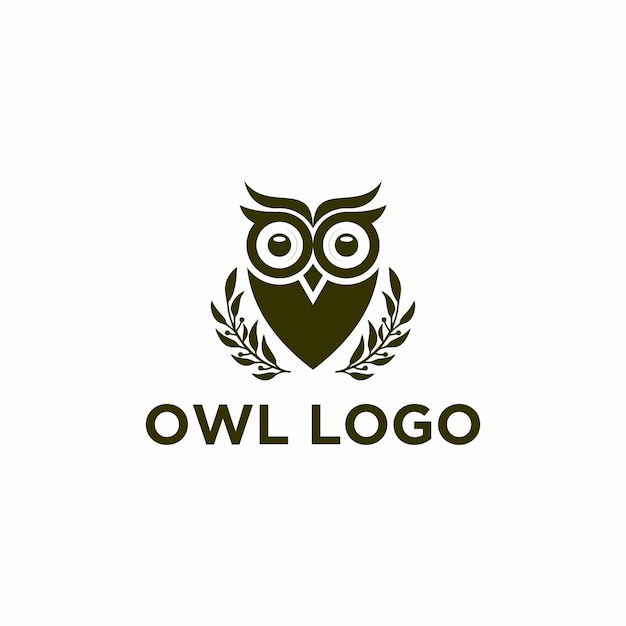 Owl logo template vector