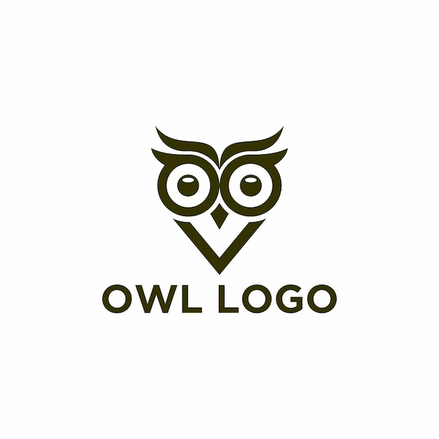 Owl logo template vector