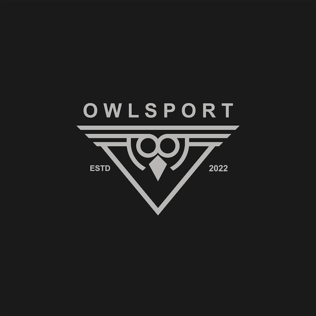 Owl logo template vector