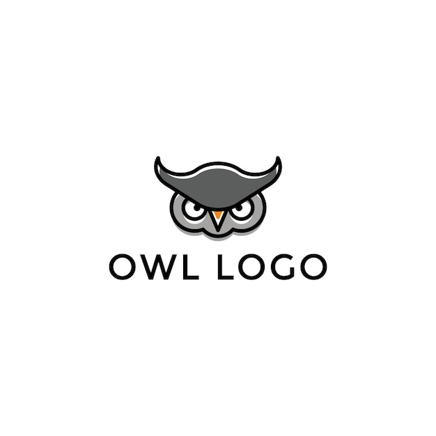 Owl logo vector design template