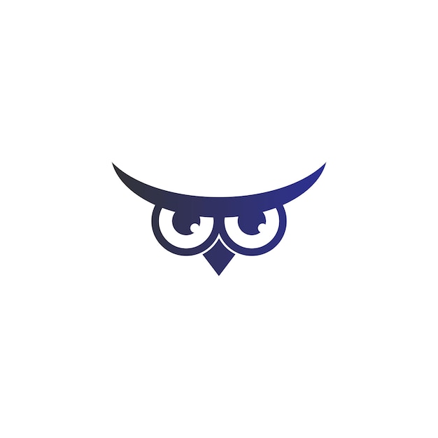 Owl logo vector icon design template