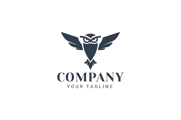 Owl logo vector icon illustration