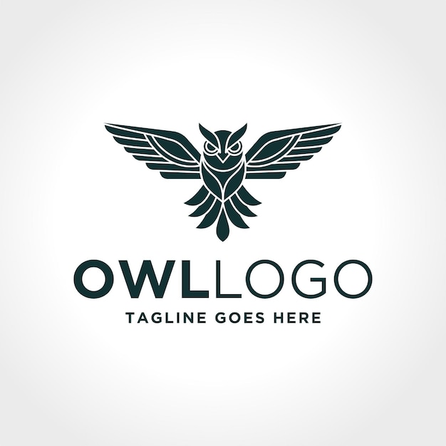 Owl logo vector illustration. Emblem design on white background.