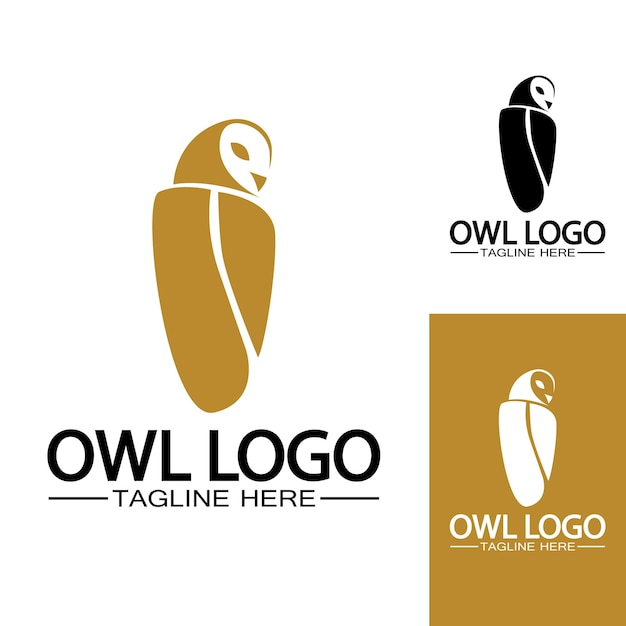 Owl logo vector template