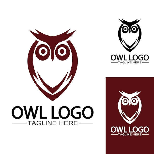 Owl logo vector template