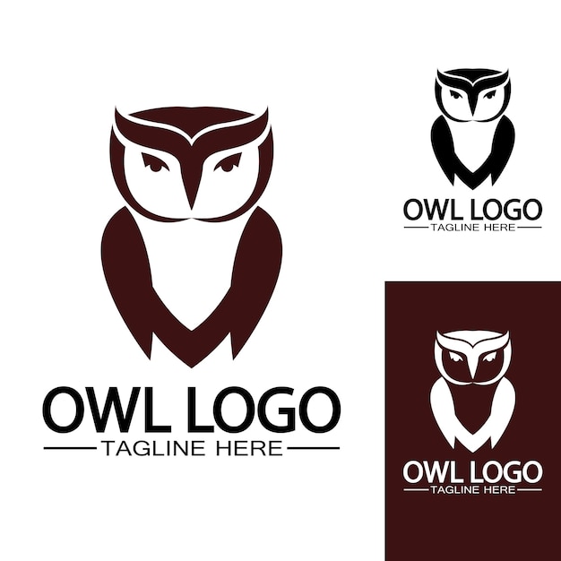 Owl logo vector template