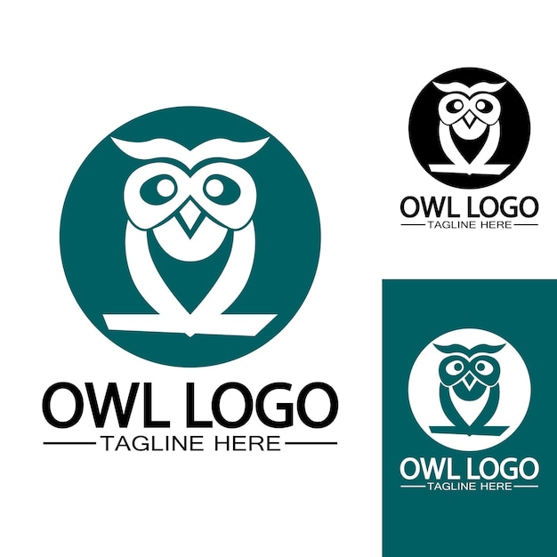 Owl logo vector template