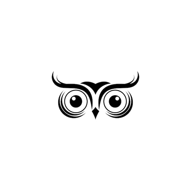 Owl logo and vector template