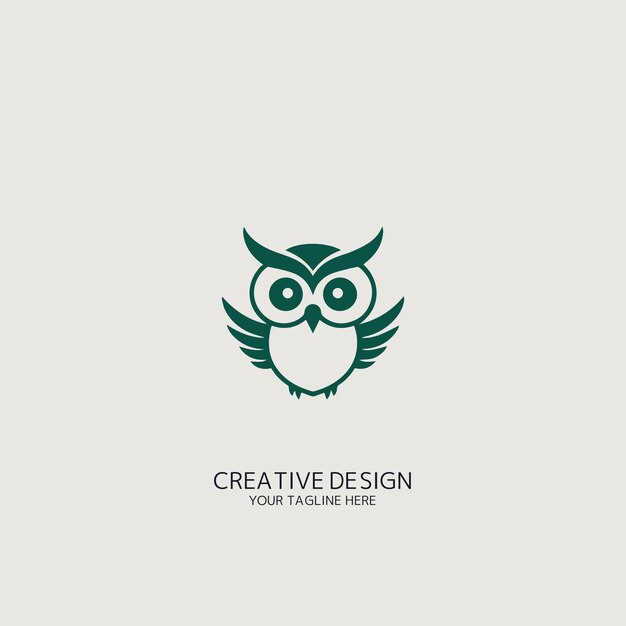 Owl logo vector