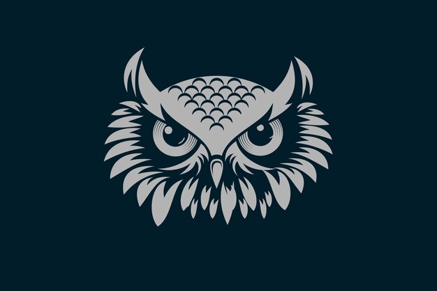 Vettore logo owl