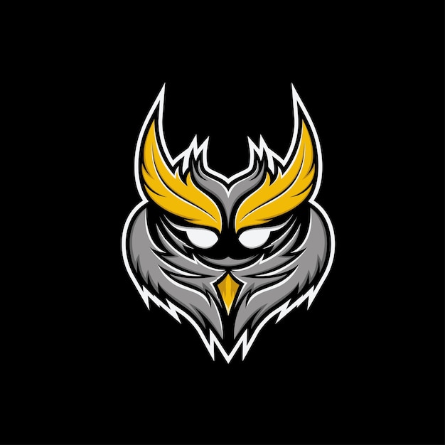 Vettore logo owl