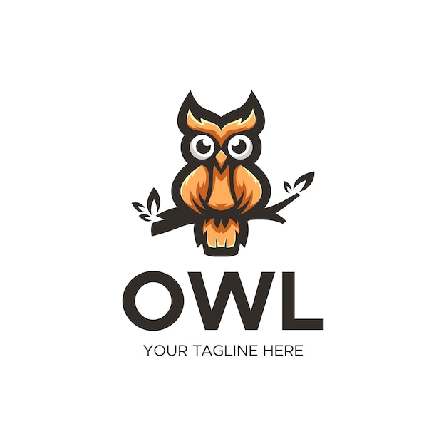 Vector owl mascot logo