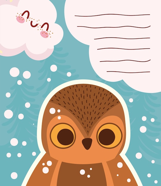 Owl paper note