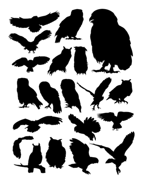 Owl silhouet