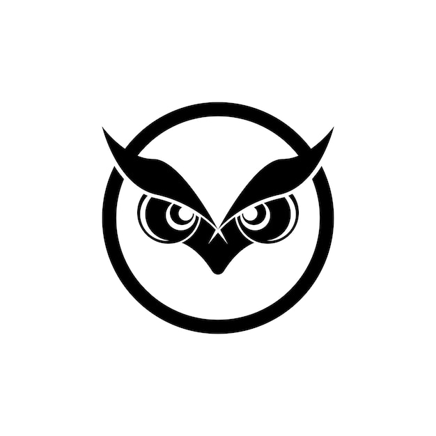 Owl simple iconillustration design template