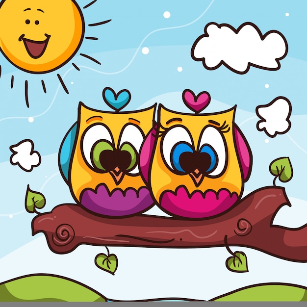 Owl valentijn dag