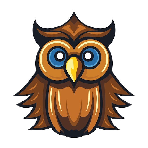 Owl vector icon design Wisdom symvol cartoon vector illustration