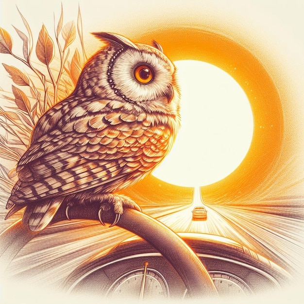 Vector owl vector illustration