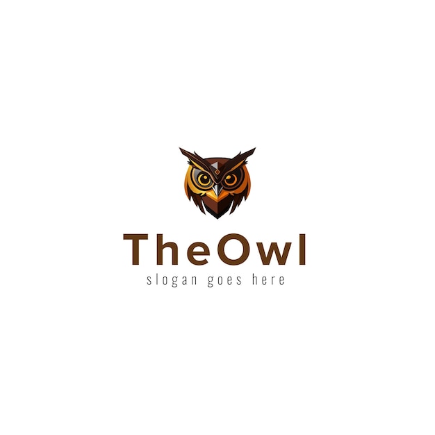 Vector owl vector logo design