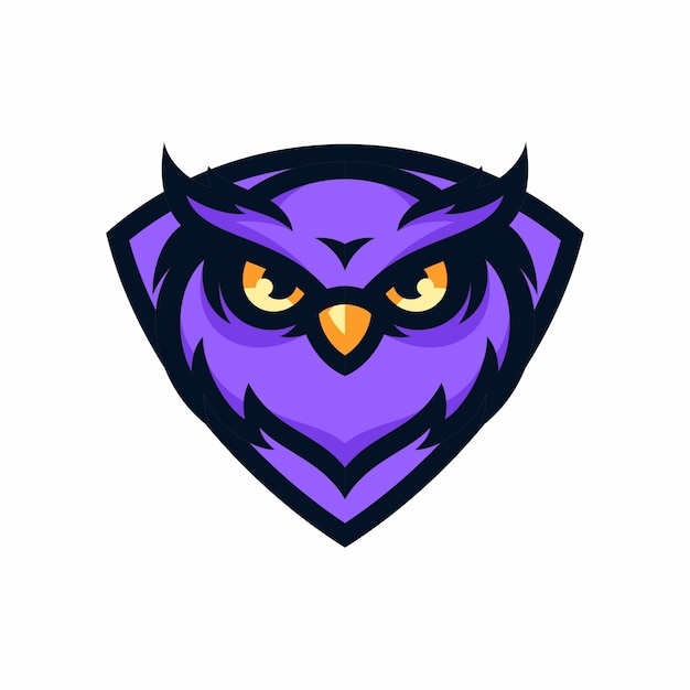 owl - vector logo/icon illustration mascot