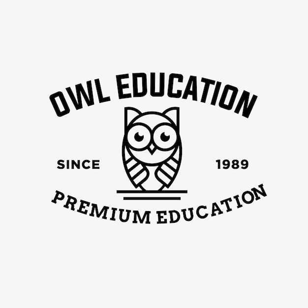  Owl vector logo illustration