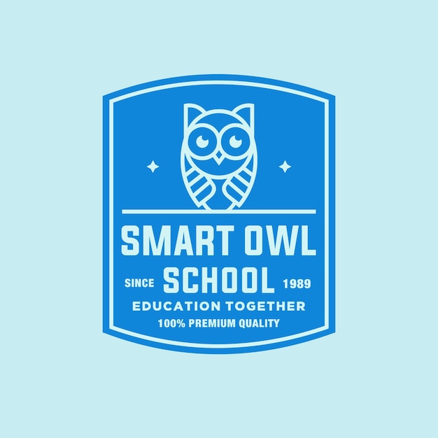 Owl vector logo illustration