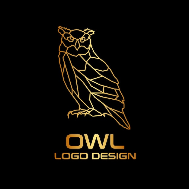 Owl vector logo ontwerp