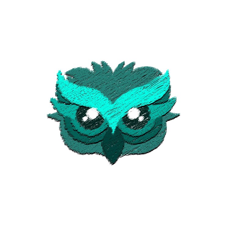 Vector owl vector sketch illustration scribble art