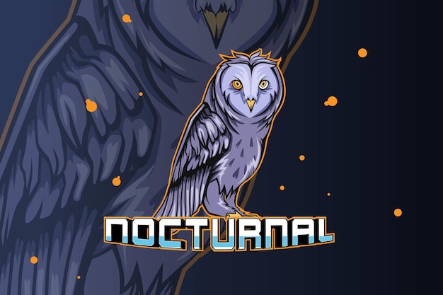 Vector owl with graduation hat and open book vector logo premium