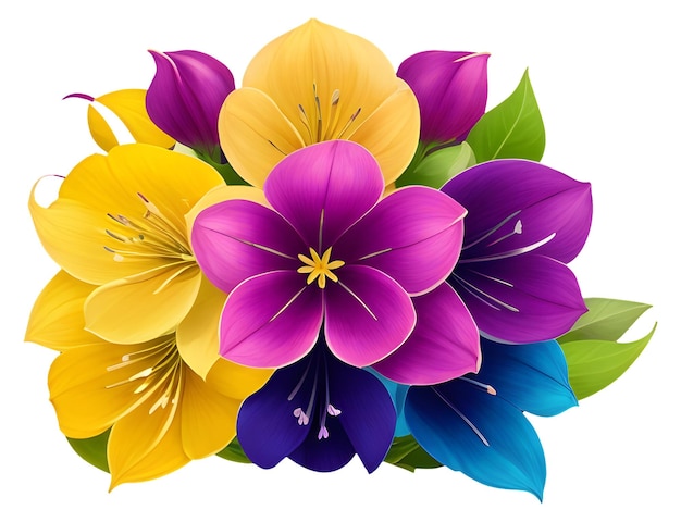 Vector oxalis flower logo