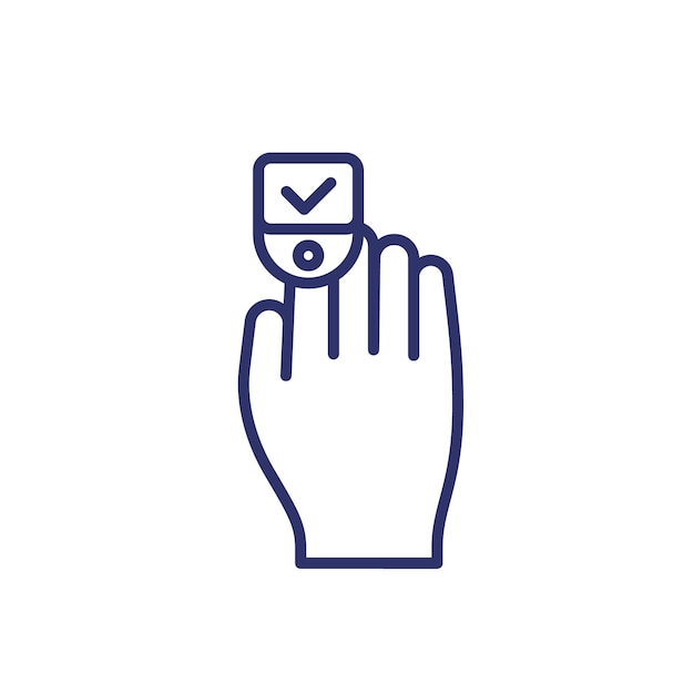 Oximeter zuurstofverzadiging regelpictogram