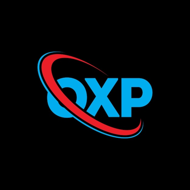 Vector oxp logo oxp letter oxp letter logo design initials oxp logo linked with circle and uppercase monogram logo oxp typography for technology business and real estate brand