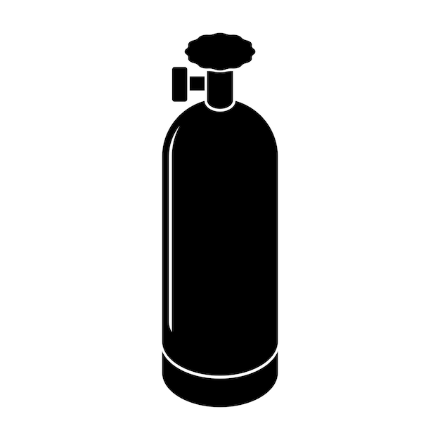 Vector oxygen cylinder icon