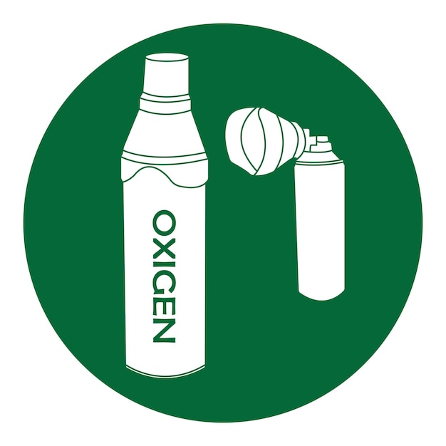 Oxygen cylinder icon