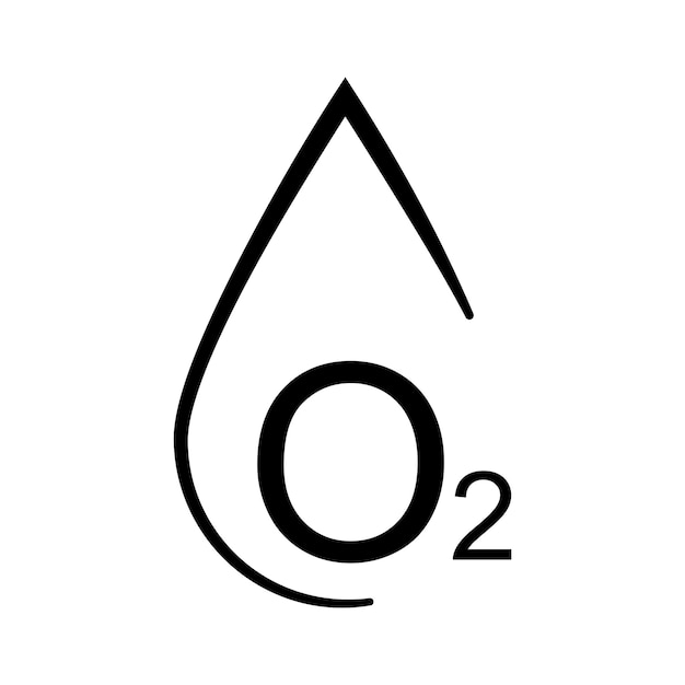 Vector oxygen icon vector