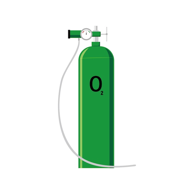 oxygen tube vector illustration treatment equipment for patient in hospital