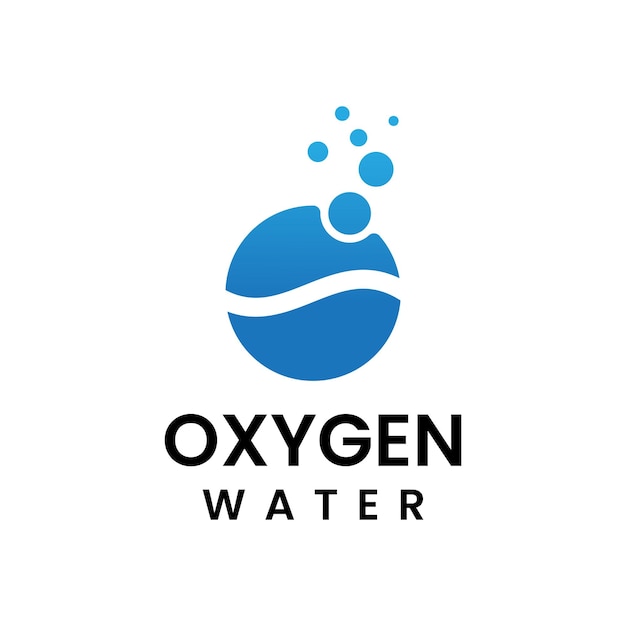 Vector oxygen water vector logo design