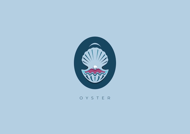 Oyster o monogram vector logo