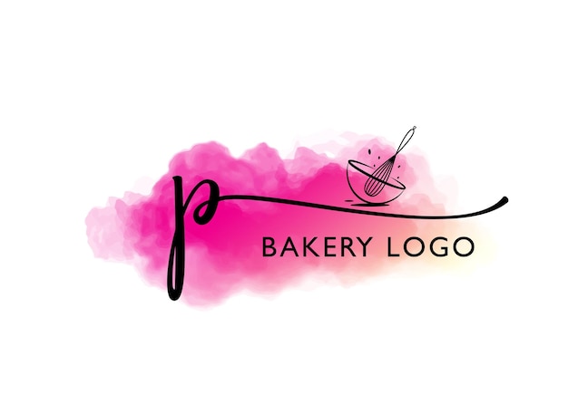 p Bakkerij Logo Ontwerp Garde Logo Bakken Logo Voedsel Logo Bakkerij Logo Cake Shop Logo Gebak Logo