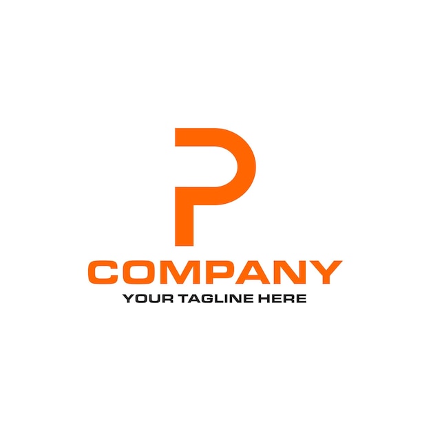 P brief eenvoudig logo