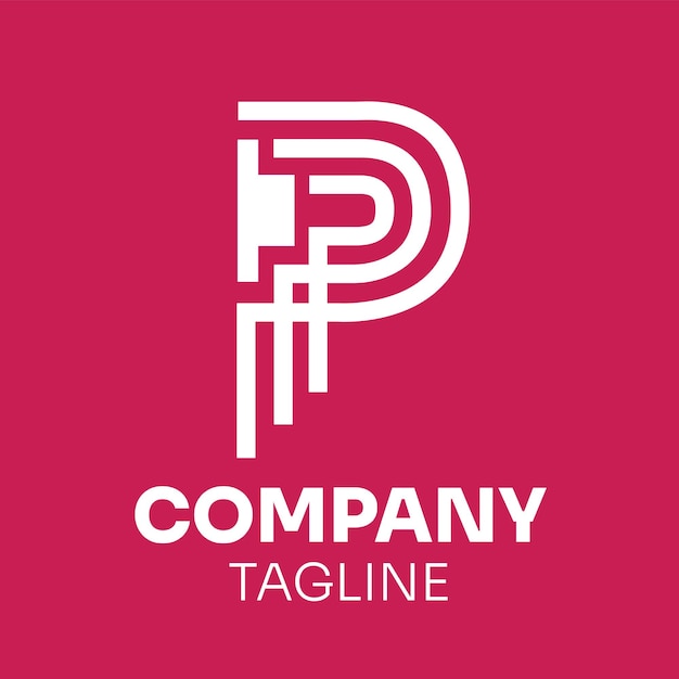 p company logo design