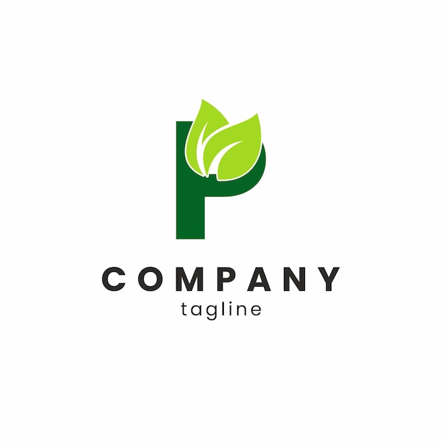 P leaf organic logo