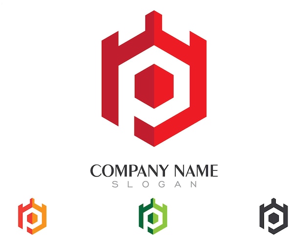 P Letter Logo Business Template