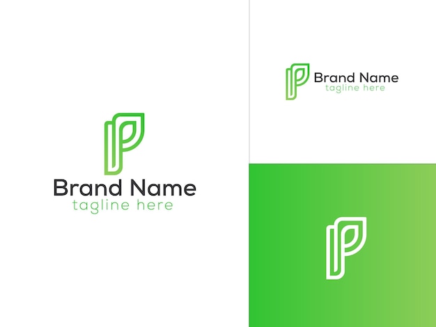 P letter logo design - Brand logo design