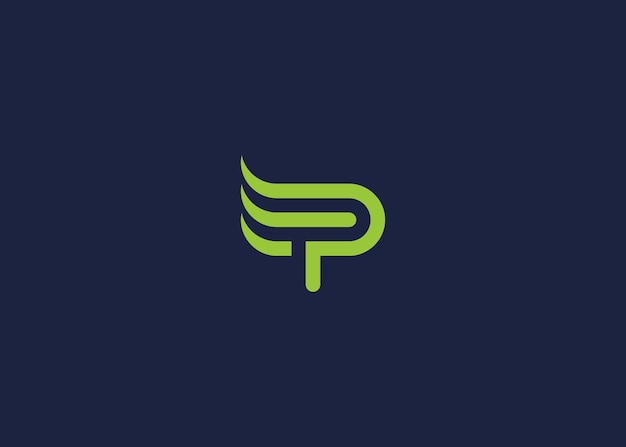 p letter logo icoon ontwerp vector ontwerp sjabloon inspiratie